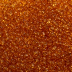 Czech Seed Beads, 8/0 - Transparent Topaz (loose)