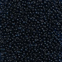 Czech Seed Beads, 8/0 - Transparent Dark Aqua (loose)
