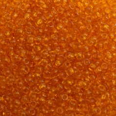Czech Seed Beads, 8/0 - Transparent Light Orange (loose)