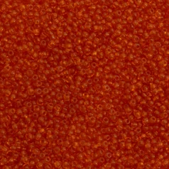 Czech Seed Beads, 13/0 - Transparent Orange (loose)