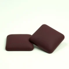 Square Matt Cabochon - Dark Red