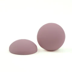 19 mm Round Resin Matt Cabochon - Pink