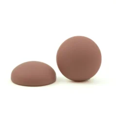19 mm Round Resin Matt Cabochon - Beige PInk