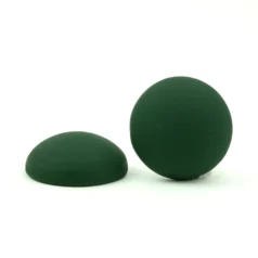 19 mm Round Resin Matt Cabochon - Forrest Green