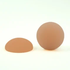 18mm Round Resin Matt Cabochon - Pastel Salmon pink