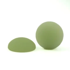 18mm Round Resin Matt Cabochon - Pastel green