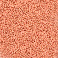 Czech Seed Beads, 10/0 - PermaLux Dyed Chalk Apricot (loose)