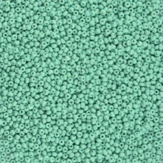 Czech Seed Beads, 10/0 - PermaLux Dyed Chalk Mint Matt (loose)