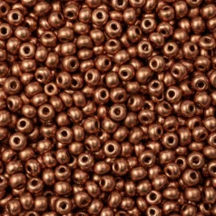 Czech Seed Beads, 11/0 - Metallic Soft Copper (loose)