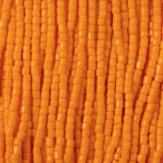 Czech Seed Beads, 9/0, 3-Cut - Opaque Light Orange (strung)