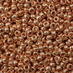 Czech Seed Beads, 11/0 - Metallic Orange (loose)