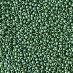 Czech Seed Beads, 10/0 - Matt Metallic Terra Green (loose)