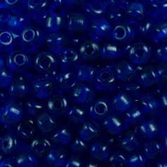 Beads, Glass Beads,  7mm Crow Transparent, ROYAL BLUE
