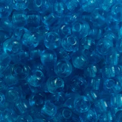 Beads, Glass Beads,  7mm Crow Transparent, AQUA