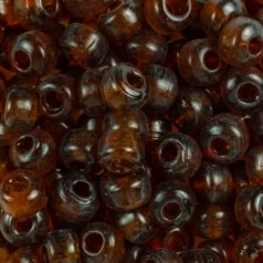 Glass Crow Bead - 9mm - Transparent Topaz