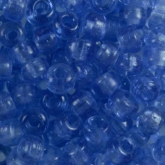 Glass Crow Bead - 9mm - Transparent Sky Blue