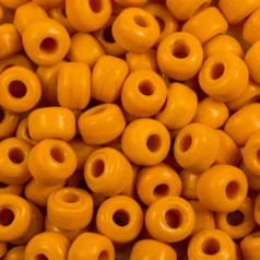 Glass Crow Bead - 9mm - Opaque Bright Yellow