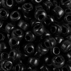 Glass Crow Bead - 9mm - Opaque Black
