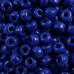 Glass Crow Bead - 9mm - Opaque Blue