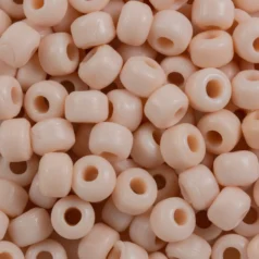 Glass Crow Bead - 9mm - Cream