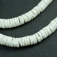 Alternative view of Puka Shell White 7-8mm
