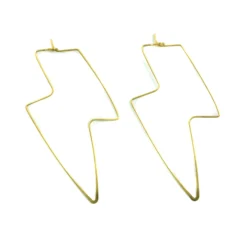 Brass Thunder Earring Wire 61.67X38.66X0.76mm