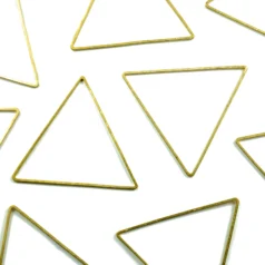 Brass Triangle Charms 38x1.0x1.0mm