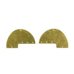 Brass Half Moon Connector 32.13x20.48x0.57