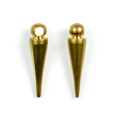 Brass Spike with Loop  15.9x3.99mm