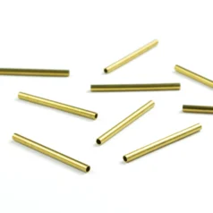 Brass Himmeli Tubes 1.5x0.2x20mm