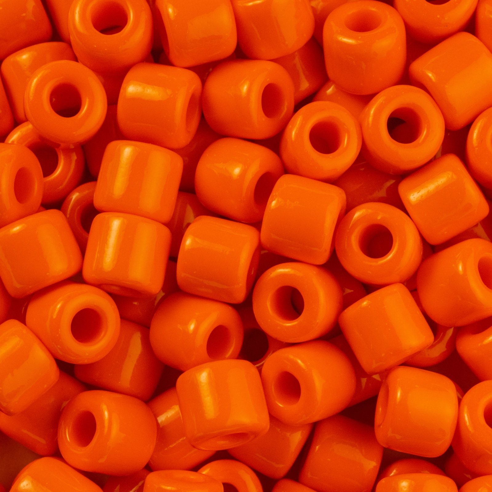 Preciosa Rola Beads, Opaque Size 7.7mm - Orange