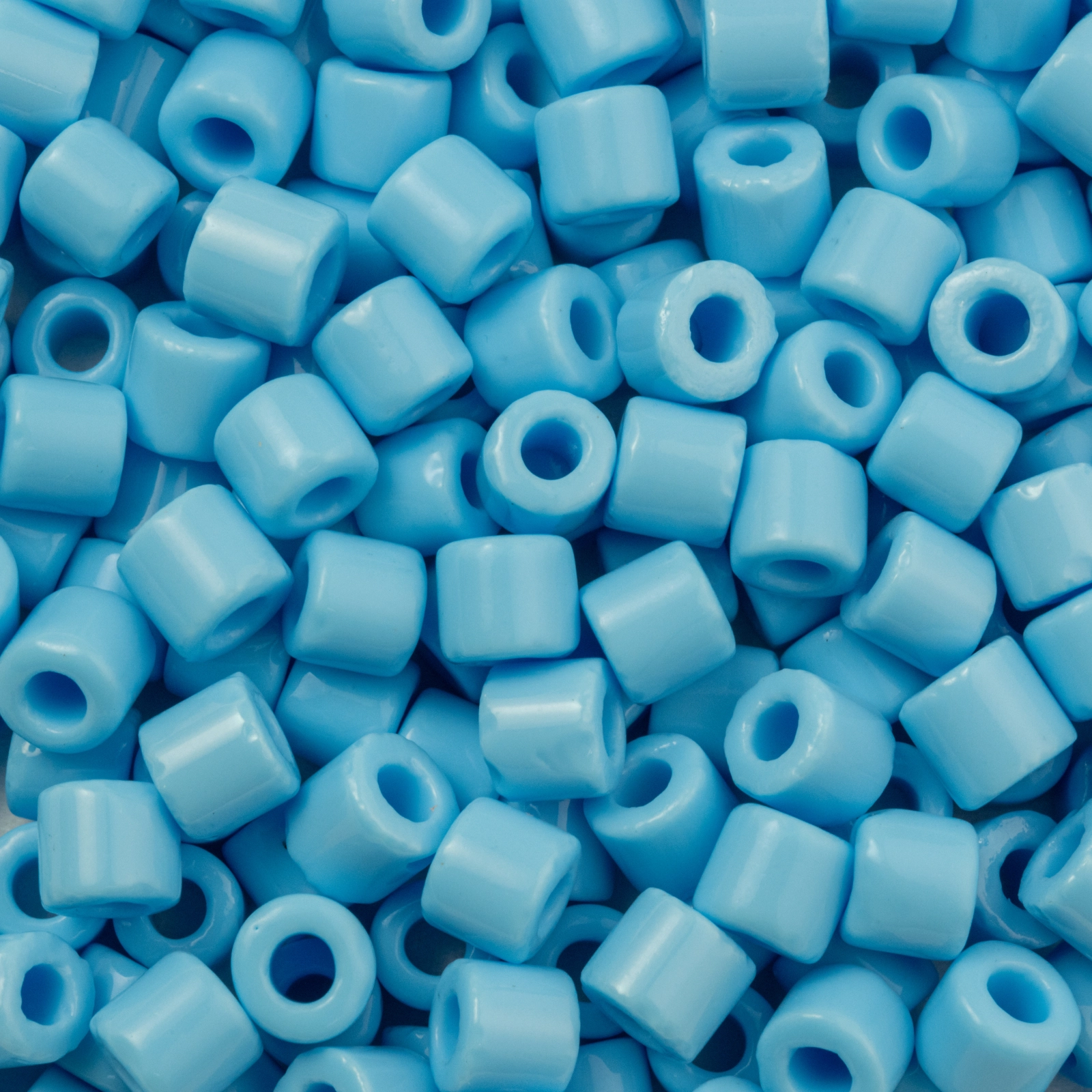 Preciosa Rola Beads, Opaque Size 6.2mm - Light Blue Turquoise