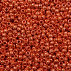 Czech Seed Beads, 11/0 - Metallic Copper Dyed Crystal (loose)