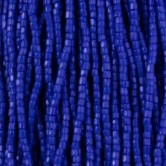 Czech Seed Beads, 9/0, 3-Cut - Opaque Dark Blue (strung)