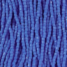 Czech Seed Beads, 9/0, 3-Cut - Opaque Luster Powder Blue (strung)