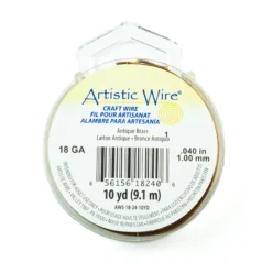 Alternative view of Artistic Wire 18ga. - Antique Brass(10 yard/spool)