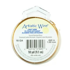Alternative view of Artistic Wire 18ga. - Tarnish Resistant / Non-Tarnish Brass Base (10 yard/spool)