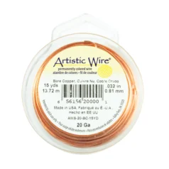 Alternative view of Artistic Wire 20ga. - Bare Copper 99.9% pure CDA#110 (15 yards/spool)