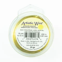 Alternative view of Artistic Wire 20ga. - Bare Yellow Brass
