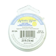 Alternative view of Artistic Wire SILVER 20ga. - Tarnish Resistant / Non-Tarnish Silver (25 feet/spool)