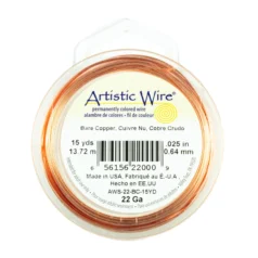 Alternative view of Artistic Wire 22ga. - Bare Copper 99.9% pure CDA#110 (15 yards/spool)