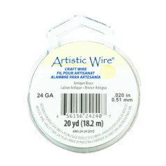Alternative view of Artistic Wire 24ga. - Antique brass (20 yards/spool)