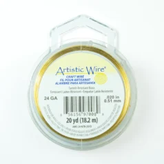 Alternative view of Artistic Wire 24ga. - Tarnish Resistant / Non-Tarnish Brass Base (20 yards/spool)