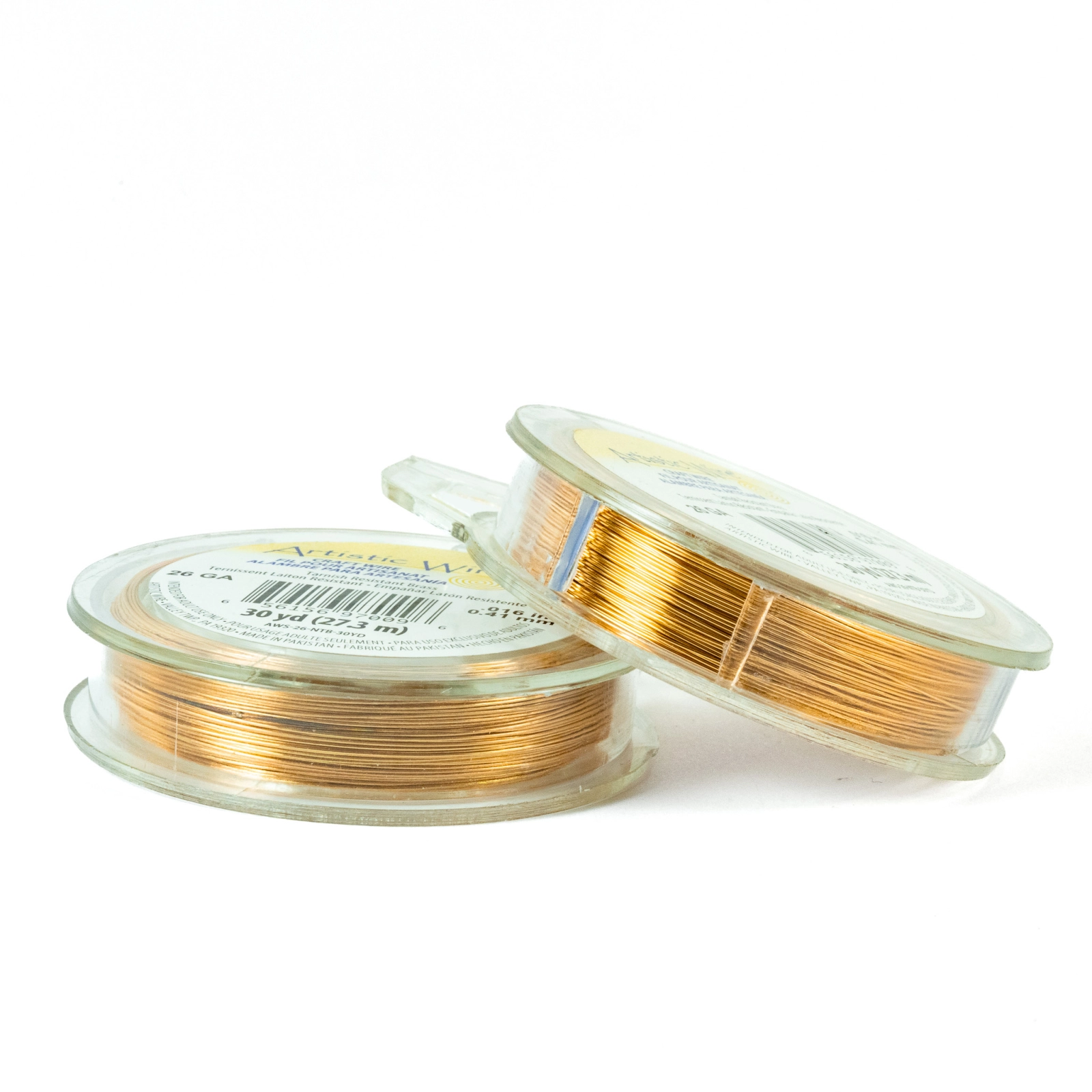 Artistic Wire 26ga. - Tarnish Resistant / Non-Tarnish Brass Base (30 yards/spool)