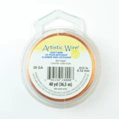 Alternative view of Artistic Wire 28ga. - Bare Copper 99.9% pure CDA#110 (40 yards/spool)