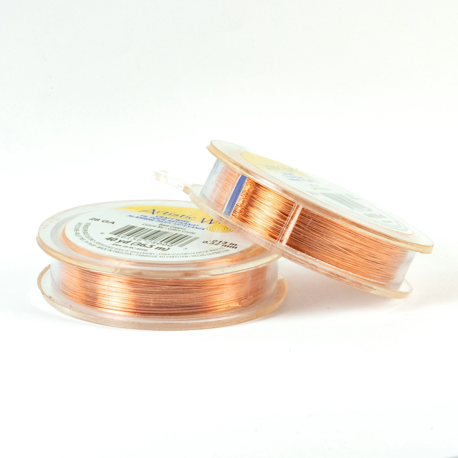 Artistic Wire 28ga. - Bare Copper 99.9% pure CDA#110 (40 yards/spool)