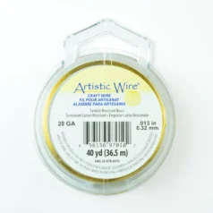 Alternative view of Artistic Wire 28ga. - Tarnish Resistant / Non-Tarnish Brass Base (40 yards/spool)