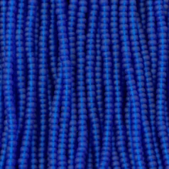 Czech Seed Beads, 11/0 - Transparent Matt Navy Blue (strung)