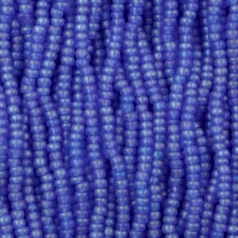 Czech Seed Beads, 11/0 - Transparent Matt Light Sapphire AB (strung)