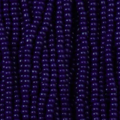 Czech Seed Beads, 11/0 - Opaque Navy (strung)